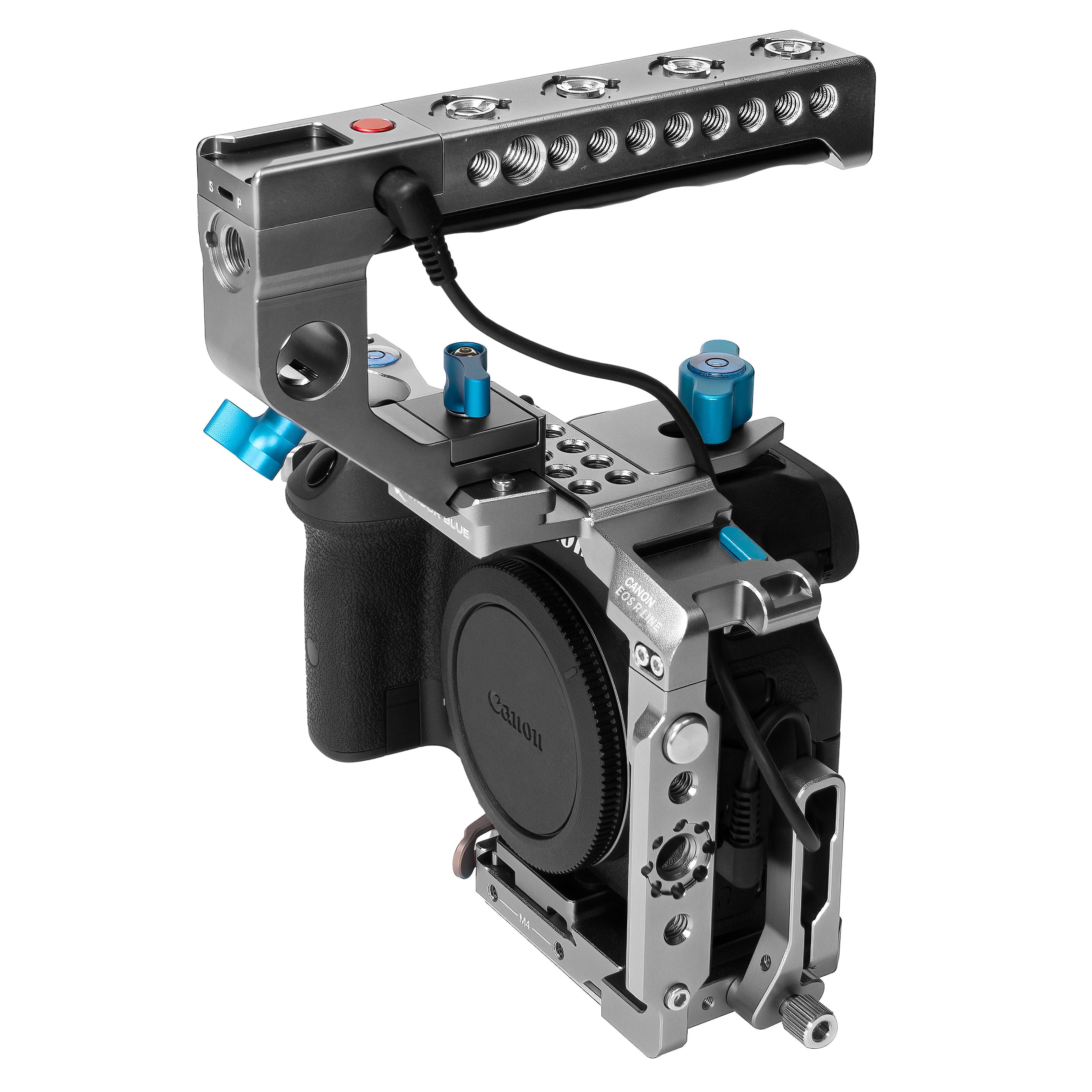 Camera Rig Canon R7 Canon R7 Arca Cage + Base Rig MKII & Top Handle Options – Kondor Blue