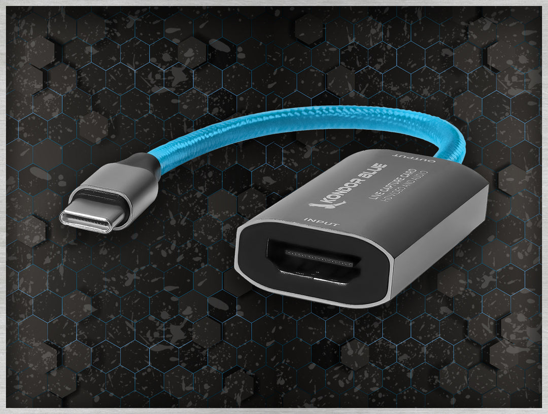 USB-C to HDMI Video Capture Card Live Stream Kondor Blue
