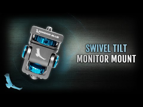 1/4" Swivel Tilt Monitor Mount with ARRI Pin (Pan/Tilt)