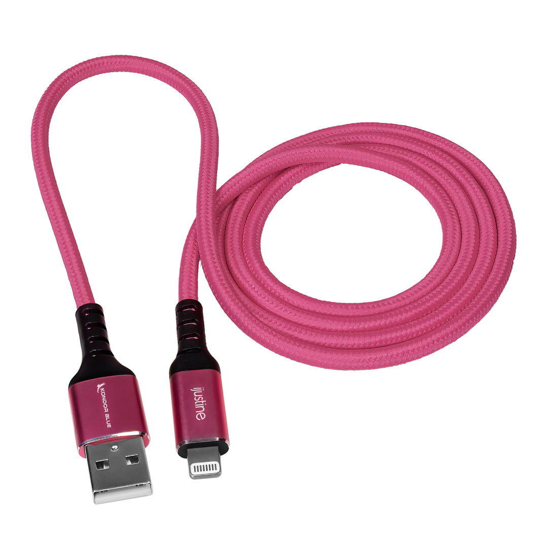 iJustine Pink Lightning Cable Pink iPhone Charger/Sync Cable