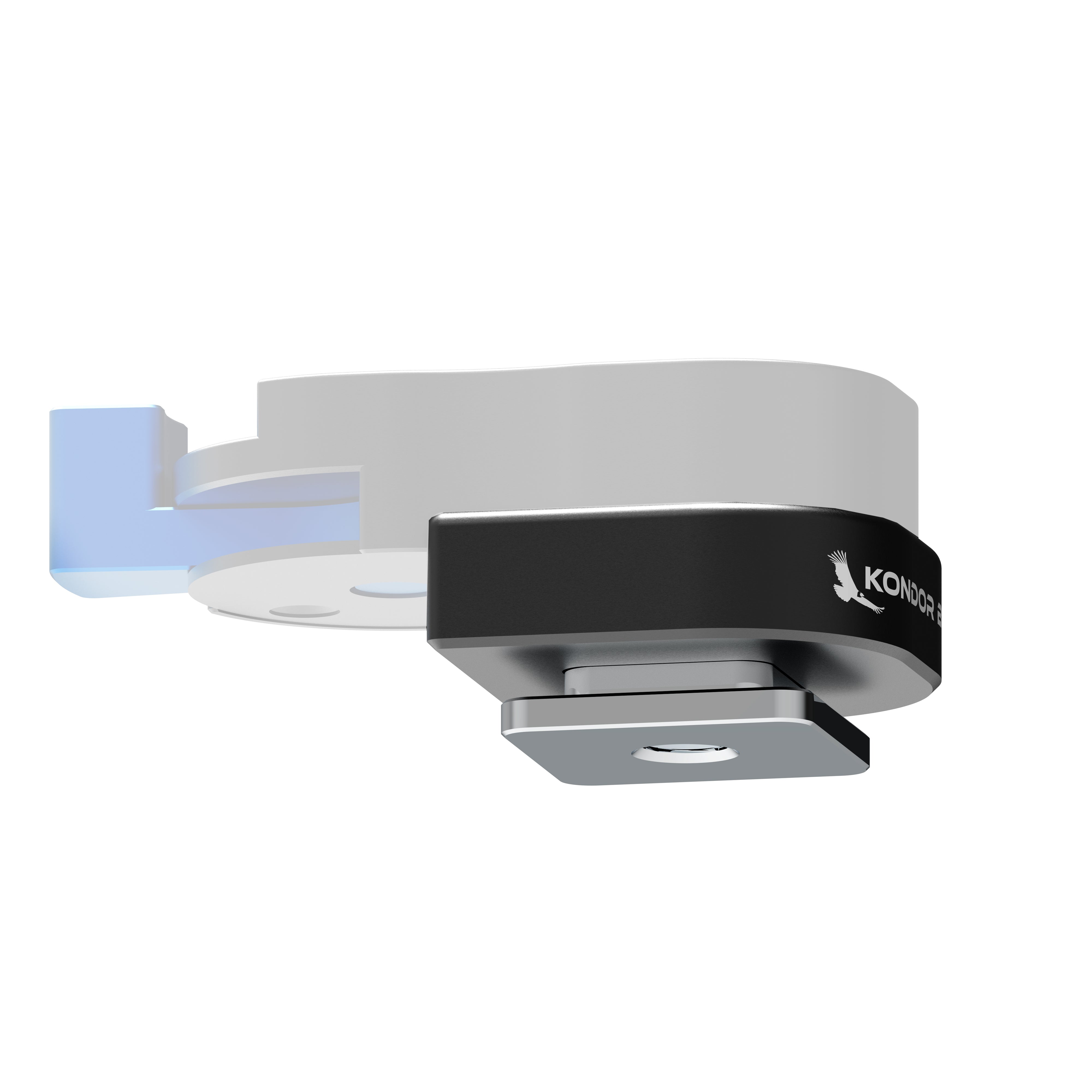 Cold Shoe to Mini Lock QR Plate Adapter Cradle